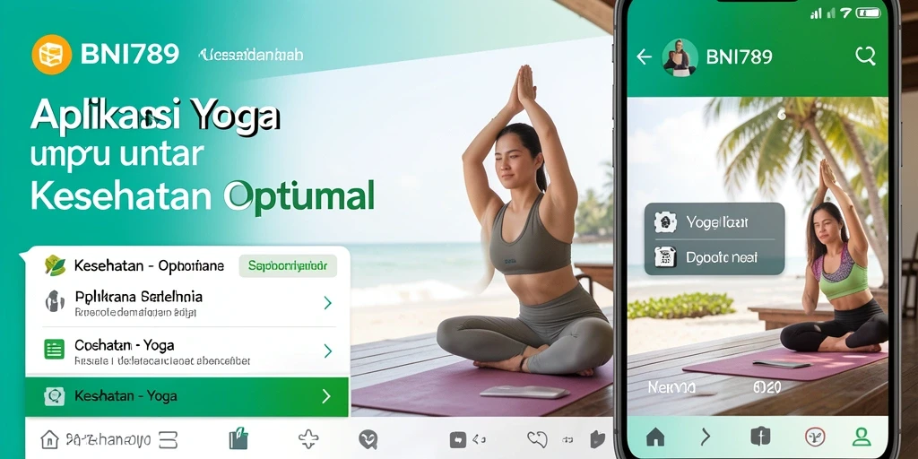 Screenshot BNI789 menampilkan antarmuka yoga yang interaktif dan ramah pengguna.