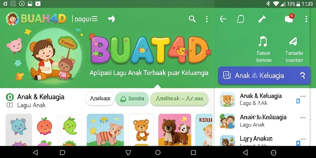 Antarmuka interaktif BUAH4D untuk aplikasi Lagu Anak.