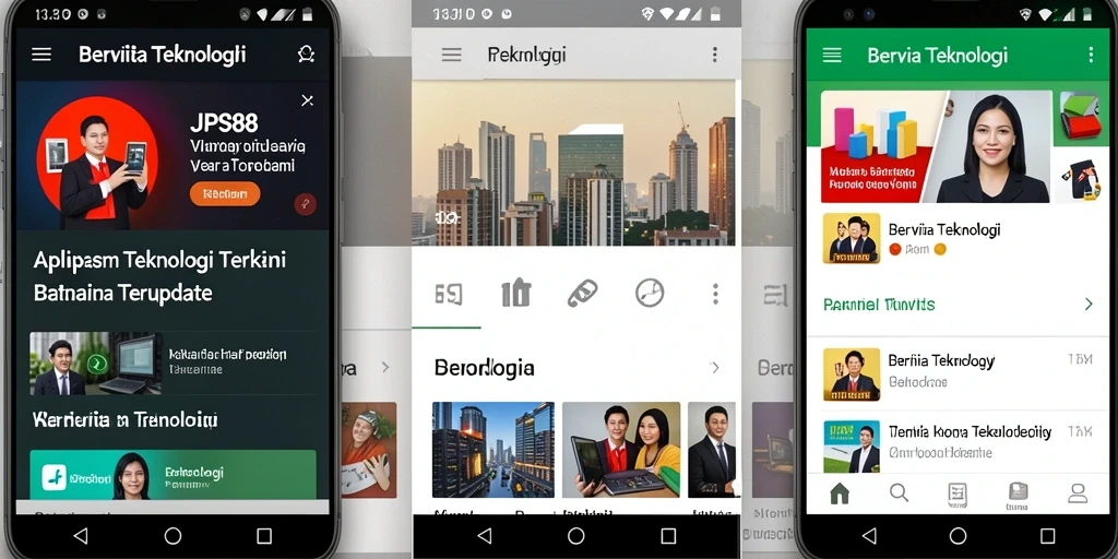 Tampilan antarmuka aplikasi JPS88 yang modern dan informatif.