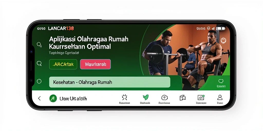 Tampilan utama aplikasi LANCAR138 dengan berbagai pilihan latihan olahraga.