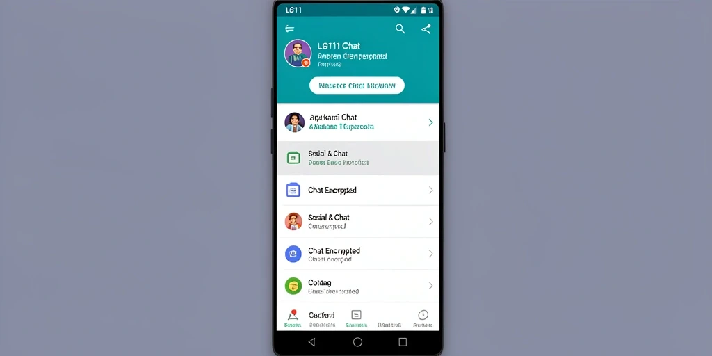 Antarmuka LG111 yang ramah pengguna untuk komunikasi aman.